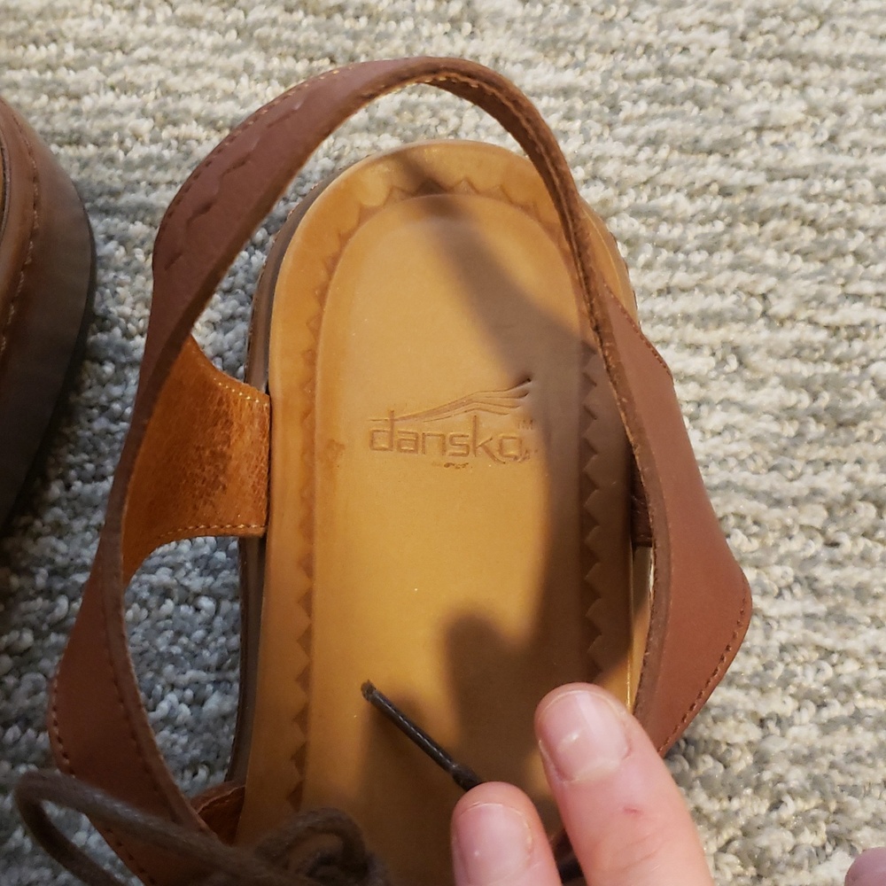 Vintage Dansko Brown Leather Sandals Size 39 (8.5-9) - Picture 2 of 5